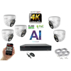  Monitorrs Security - 4K AI IP kamerarendszer 5 kamerával 8 Mpix WD - 6376K5