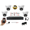  Monitorrs Security - AHD dóm kamerarendszer 4 kamerával 5 Mpix - 6197K4