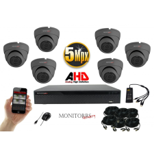  Monitorrs Security - AHD Dóm kamerarendszer 6 kamerával 5 Mpix - 6044K6 megfigyelő kamera