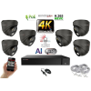  Monitorrs Security - AI Hybrid Light IP kamerarendszer 6 kamerával 8 Mpix GD - 6482k6