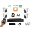  Monitorrs Security - AI IP Aktív dóm kamerarendszer 4 kamerával switchel 5 mpix - 6077K4B