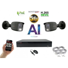  Monitorrs Security - AI IP kamerarendszer 2 kamerával 5 Mpix GT - 6373K2 megfigyelő kamera