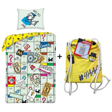  Monopoly ágyneműhuzat + tornazsák szett (100 % pamut) (1104) lakástextília