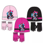  Monster High gyerek sapka + kesztyű szett 54 Cm (Világos rózsaszín)
