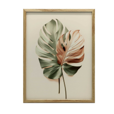 MONSTERA FALI PLAKÁT, RÉZ, KERET NÉLKÜL, 30x40 CM grafika, keretezett kép