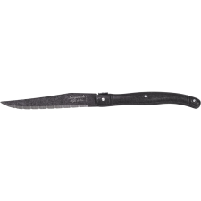 MONTARGO »Laguiole Premium Line« Steak kések fekete stonewash, 6 db kés és bárd