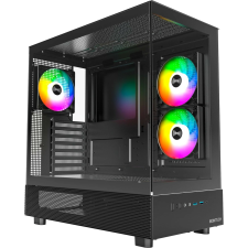 Montech XR Midi Tower Számítógépház - Fekete (XR (B)) számítógép ház