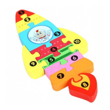 Montessori 3D fa kirakós, puzzle űrhajó puzzle, kirakós