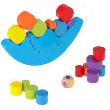 Montessori egyensúlyozó fa hold játék fajáték