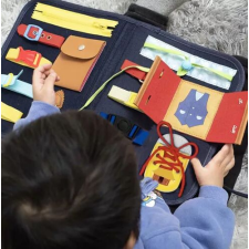 Montessori kézügyesség- és készségfejlesztő matató táska kisgyermekeknek - Praktikus kistáskában készségfejlesztő