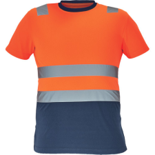  MONZON Hi-Vis póló narancs-navy 2XL láthatósági ruházat