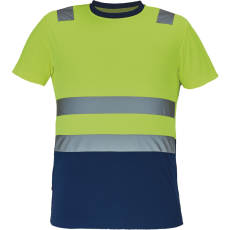  MONZON Hi-Vis póló sárga-navy 2XL