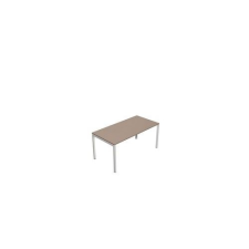  MOON U egyenes irodai asztal, 120 x 80 x 74 cm, fehér/fehér irodabútor