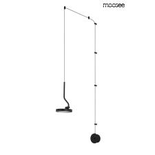  MOOSEE fali lámpa FLAT fekete világítás