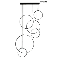 Moosee MOOSEE függőlámpa CIRCULO SIX fekete világítás