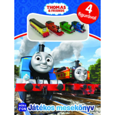 Móra Kiadó Thomas a gőzmozdony - Játékos mesekönyv - 4 figurával gyermek- és ifjúsági könyv