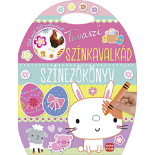 Móra Könyvkiadó Tavaszi színkavalkád - Színezőkönyv - Kivehető figurákkal és matricákkal gyermek- és ifjúsági könyv