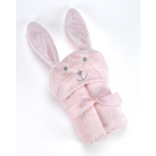 Mora POMPON RABBIT P88 pléd 75*95 04-pink - dobozos babaágynemű, babapléd