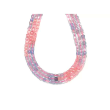 Morganit fazettált kocka 4-5x4-5mm medál