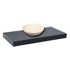 Mosdólap mosogató nélkül Naturel Dolce 100x8x50 cm fekete mat DO10050BL fürdőszoba bútor