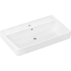  Mosdótál Hansgrohe Xanuia Q 80x48 cm fehér fényes felülettel akkumulátor lyuk középen 60250450