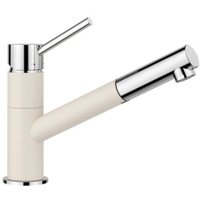Mosogató csaptelep Blanco KANO-S HD kihúzható zuhanyzóval fehér puha 526953 csaptelep