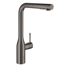 Mosogató csaptelep Grohe Essence New kihúzható zuhannyal Hard Graphite 30270A00 csaptelep