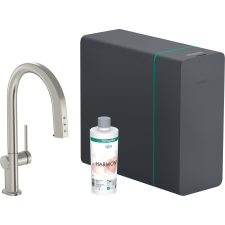 Mosogató csaptelep Hansgrohe Aqittura leeresztőszelep nélkül rozsdamentes acél 76836800 csaptelep
