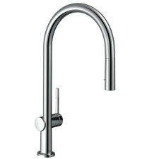Mosogató csaptelep Hansgrohe Talis M54 kihúzható zuhannyal króm 72842000 csaptelep