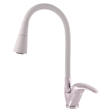  Mosogató csaptelep RAV SLEZÁK SÁZAVA szilikon karral szürke / króm SA506.0/13S csaptelep