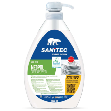 Mosogatógél Kézi Mosogatáshoz Pumpás Adagolóval 1000 ml - Sanitec Neopol Green Power tisztító- és takarítószer, higiénia