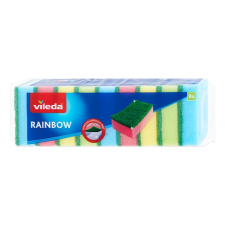Mosogatószivacs VILEDA Rainbow színes 9 db takarító és háztartási eszköz