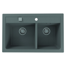  Mosogatótálca Alveus ATROX 50 / 81 szürke 50x19 cm 1132001 mosogatótálca