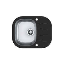  Mosogatótálca Alveus Wawe 10 fekete 42x17,5 cm 1102726 mosogatótálca