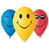  Mosoly Smileys léggömb, lufi 5 db-os 12 inch (30 cm)