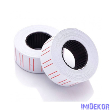  MoTEX árazócímke 22x12mm szögletes, piros vonallal MX-5500NEW dekorációs kellék