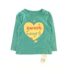 Mothercare Mothercare kislány szivecskemintás zöld felső - 80 gyerek póló
