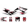 Motomotors Dekoráció / Matricakészlet fekete-fehér-piros fényes Gilera RCR 50 2018-hez