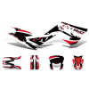 Motomotors Dekoráció / Matricakészlet fekete-fehér-piros fényes Gilera SMT 50 2018-hoz