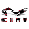 Motomotors Dekoráció / Matricakészlet fekete-piros-szürke fényes Aprilia RX50 2018- Euro4-hez