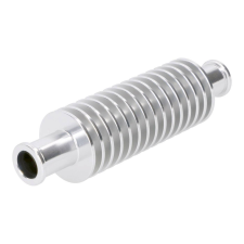 Motomotors Ezüstszínű bordázott alumínium hűtőcső (17x12.5x133mm) egyéb motorkerékpár alkatrész
