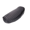 Motomotors Fekete redőzött üléshuzat - Simson S50, S51, KR51/2, SR4-3, SR4-4, Star, Schwalbe, Sperber, Habicht