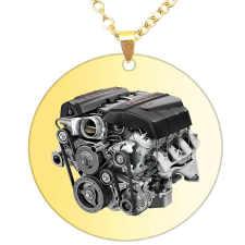  Motor medál lánccal, választható több formában és színben medál