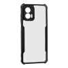  Motorola Moto G53, Szilikon tok, közepesen ütésálló, légpárnás sarok, akril hátlap, Anti-Drop Case,