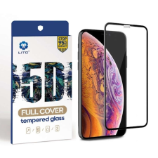 Motorola Motorola Moto E5 Lito 5D Curved Üvegfólia - Fekete mobiltelefon kellék