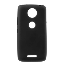 Motorola Szilikon telefonvédő (matt) FEKETE Motorola Moto C Plus (XT1723) tok és táska