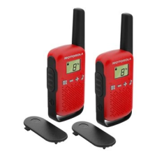 Motorola TALKABOUT TLKR T42 adó-vevő készülék, 1 PÁR, Piros rádiózás