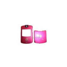 Motorola V3i elő+akkuf, Előlap, rózsaszín mobiltelefon, tablet alkatrész