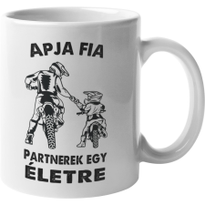  Motoros apa és fia - Bögre bögrék, csészék
