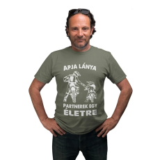  Motoros apa és lánya - Férfi Póló